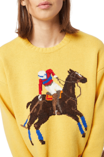 <tc>Ralph Lauren</tc> 女士嵌花針織羊毛毛衣