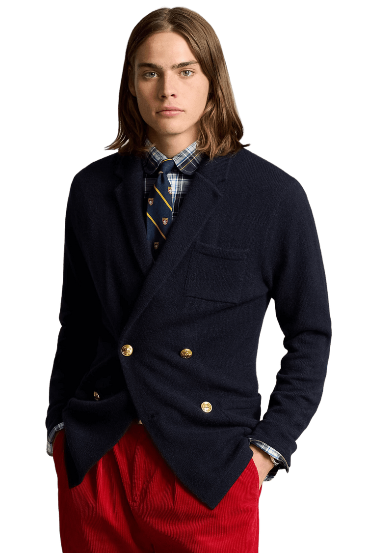 <tc>Ralph Lauren</tc> 男女通用羊絨西裝開襟衫