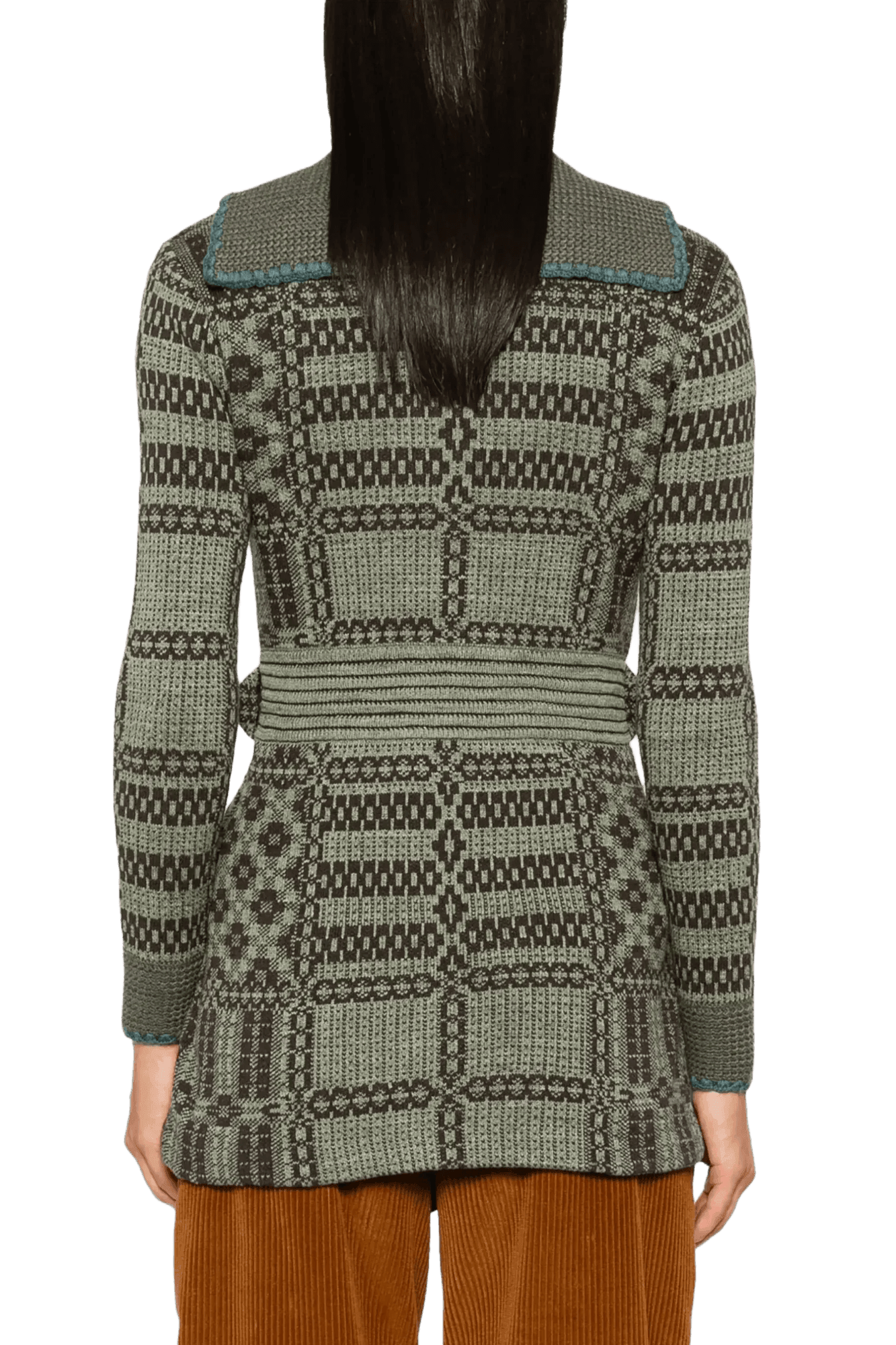 <tc>Ralph Lauren</tc> 女士束帶提花開襟衫