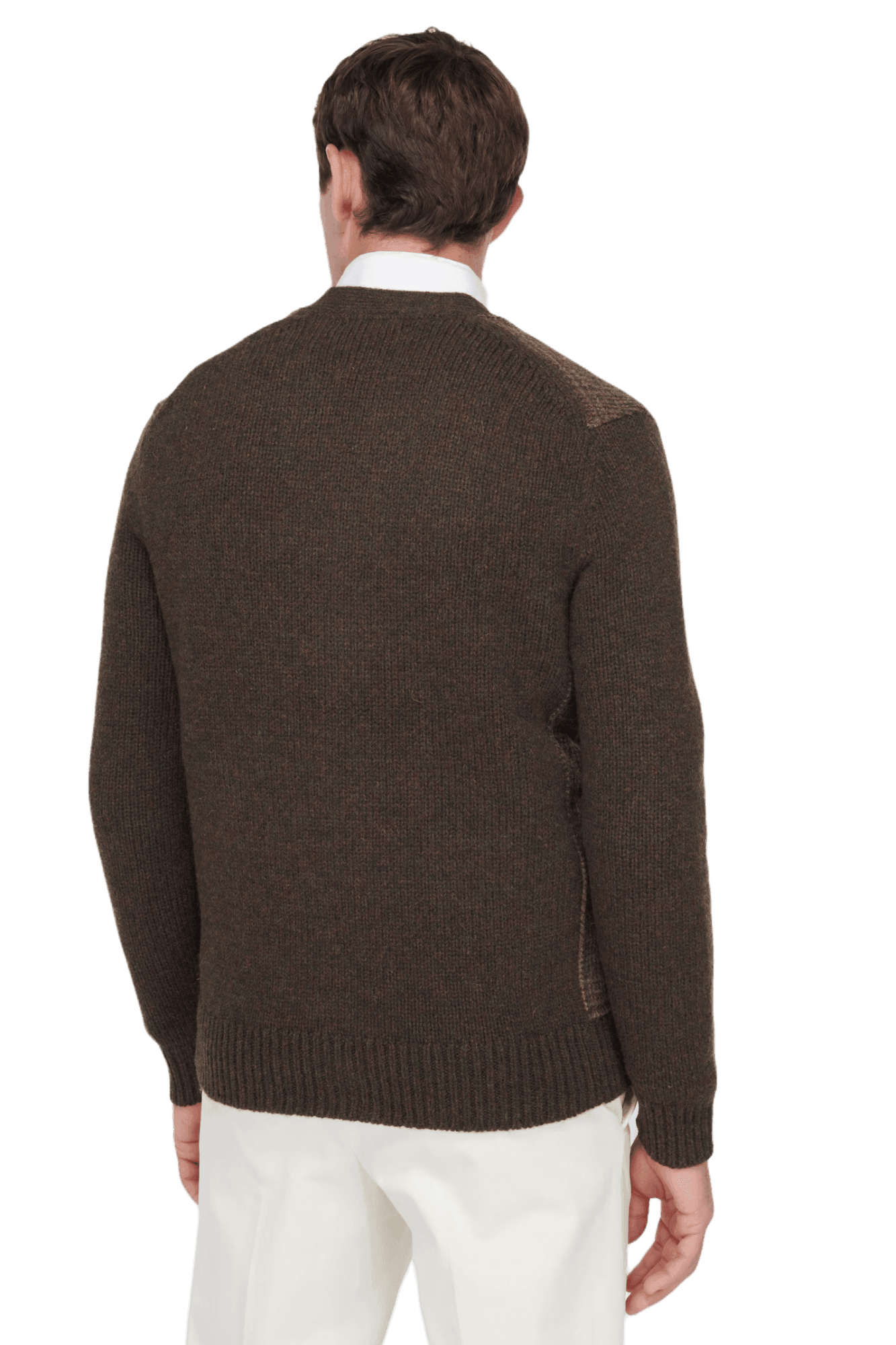 <tc>Ralph Lauren</tc> 男士格倫格子拼接羊毛開襟衫