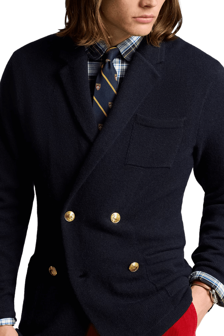 <tc>Ralph Lauren</tc> 男女通用羊絨西裝開襟衫