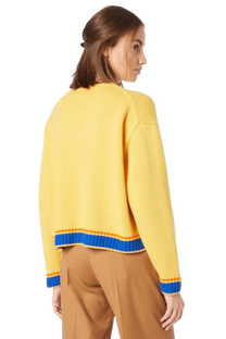 <tc>Ralph Lauren</tc> 女士嵌花針織羊毛毛衣