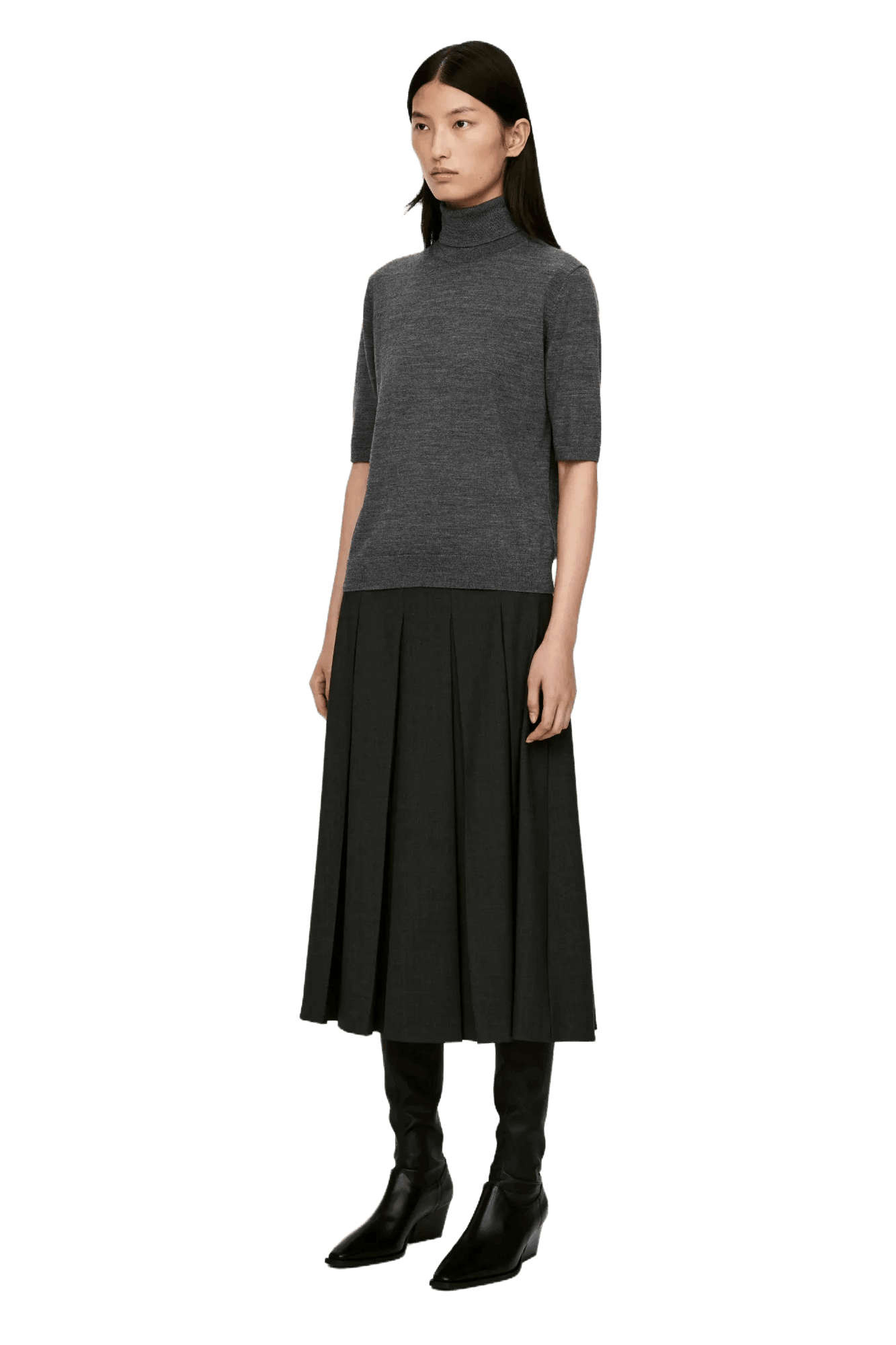 <tc>Arket</tc> 女款短袖高領套頭衫
