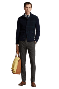 <tc>Ralph Lauren</tc> 男士 Polo 格紋羊毛開襟衫