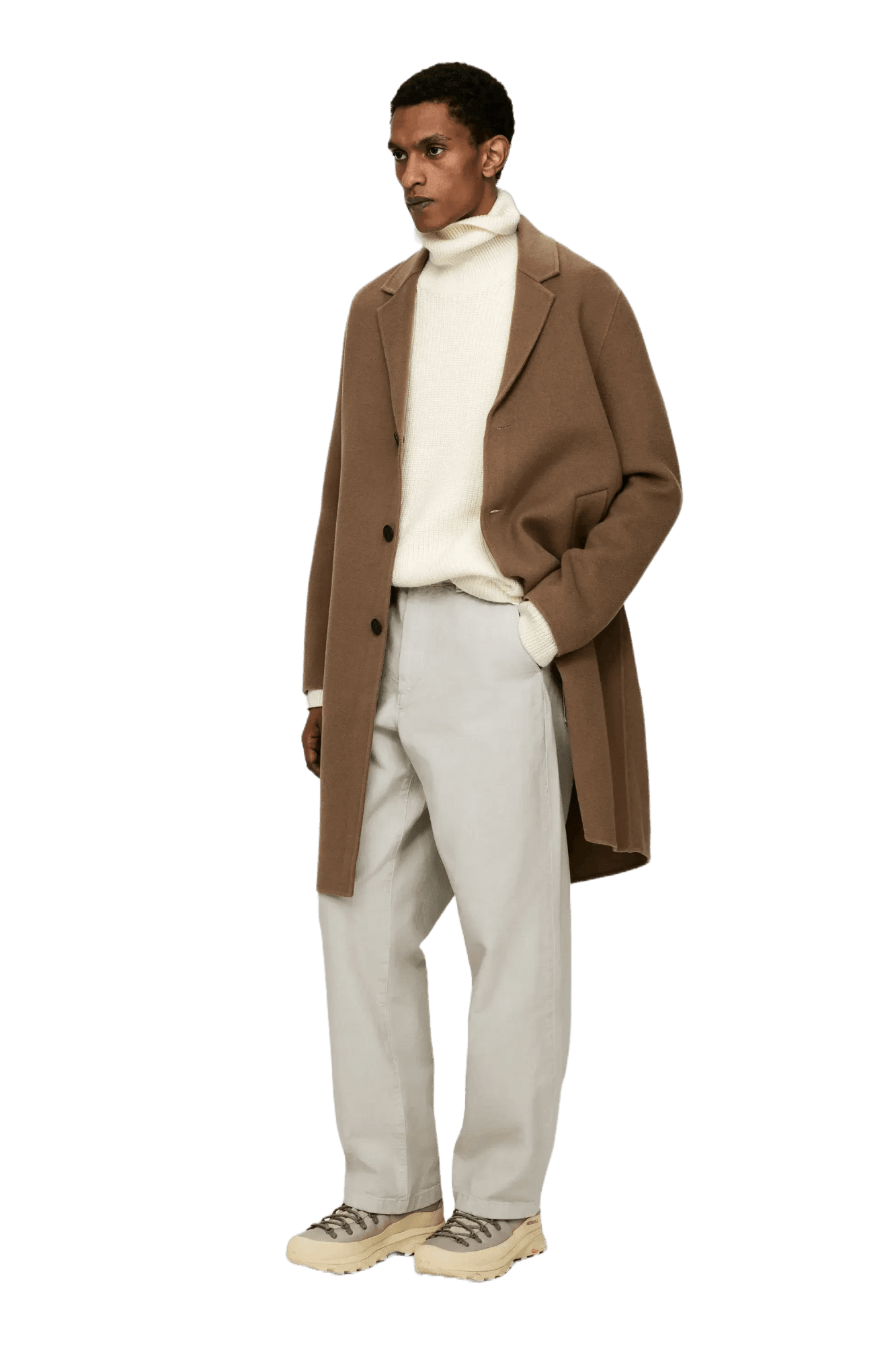 <tc>Arket</tc> เสื้อจัมเปอร์คอเต่าผ้าขนสัตว์หนาสำหรับผู้ชาย