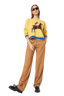<tc>Ralph Lauren</tc> 女士嵌花針織羊毛毛衣