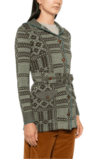 <tc>Ralph Lauren</tc> 女士束帶提花開襟衫