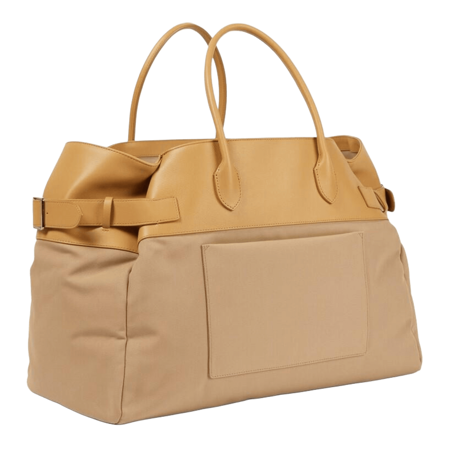 <tc>The Row</tc> Margaux 17 內外扣皮革帆布托特包