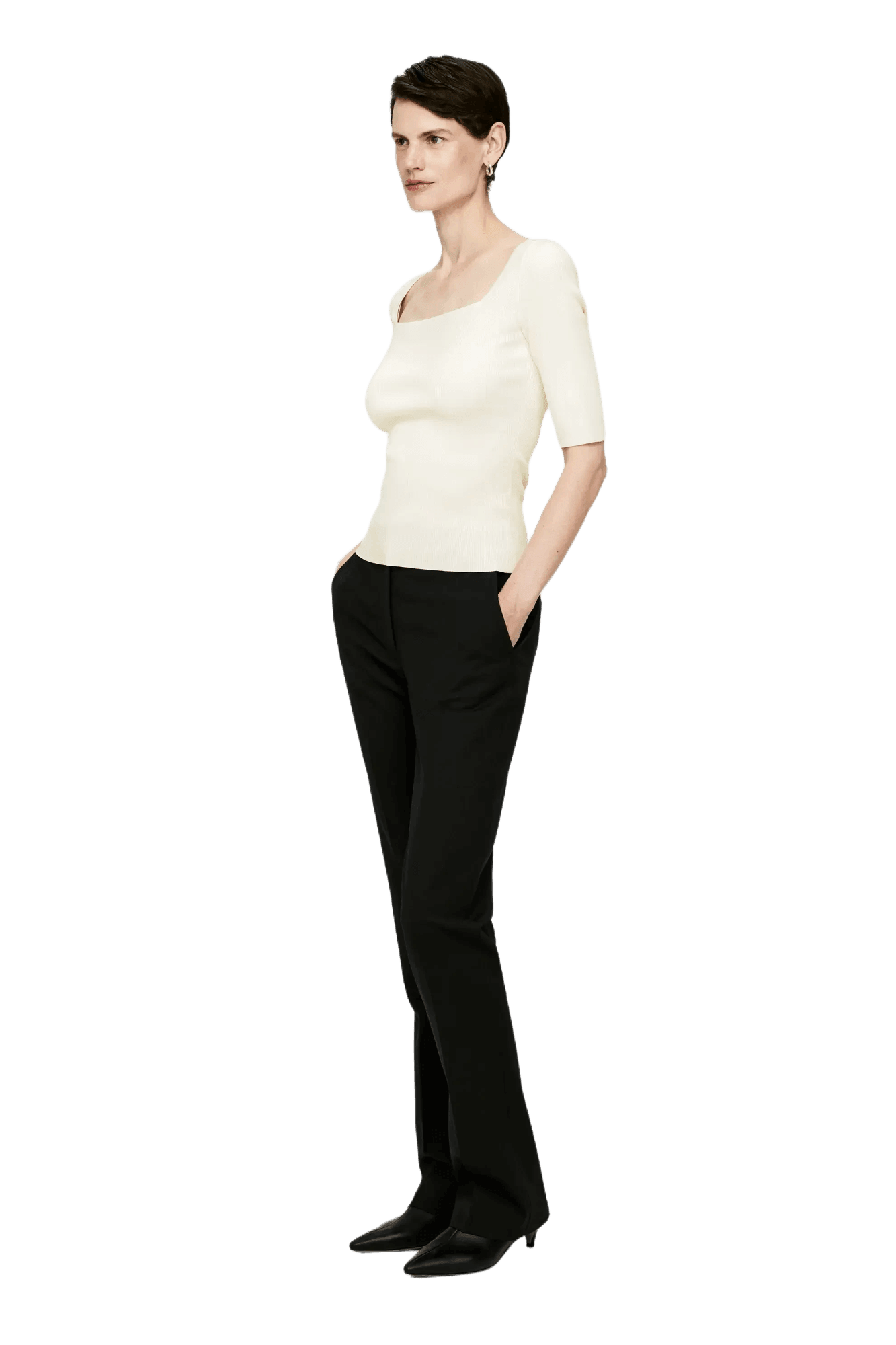 <tc>Arket</tc> 女式方領羅紋上衣