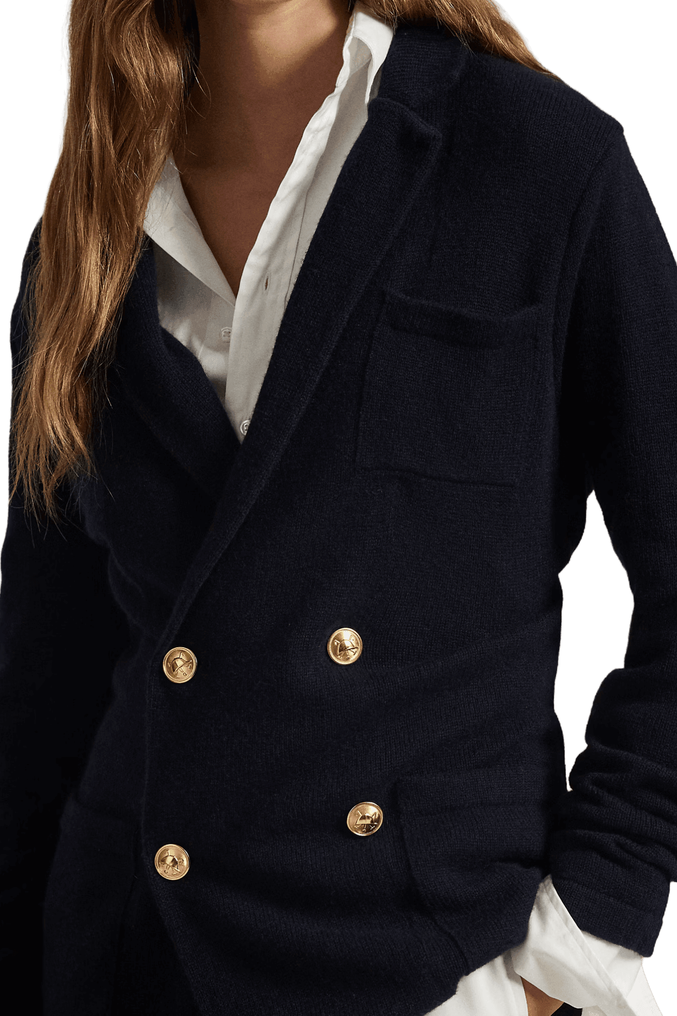 <tc>Ralph Lauren</tc> 男女通用羊絨西裝開襟衫