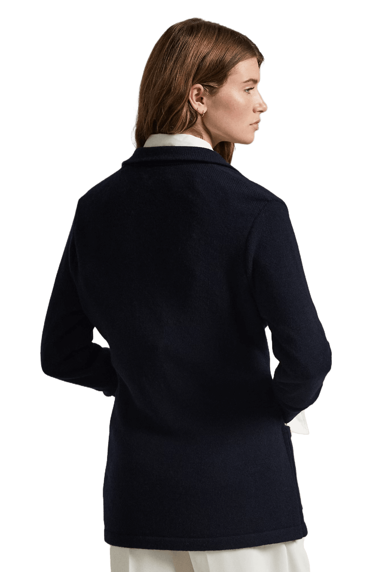 <tc>Ralph Lauren</tc> 男女通用羊絨西裝開襟衫