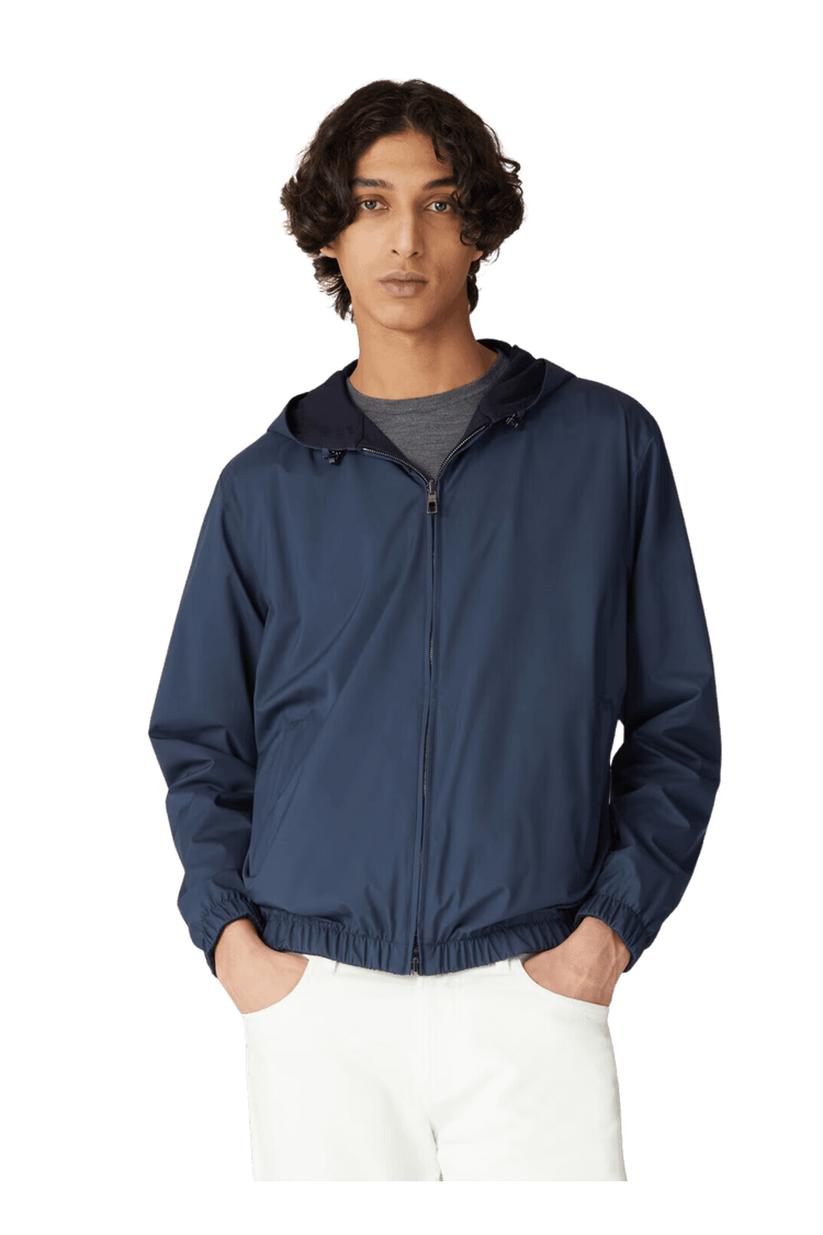 <tc>Loro Piana</tc> 男士連帽飛行員夾克