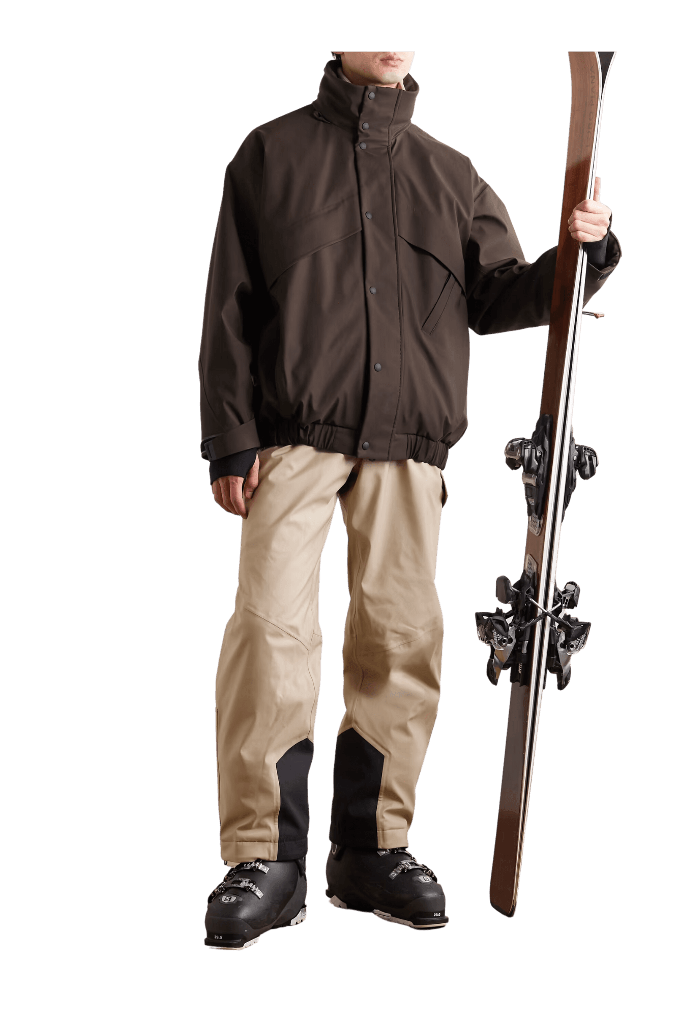 <tc>Loro Piana</tc> 男士 Lech Padded Storm System® 純羊毛混紡連帽滑雪夾克