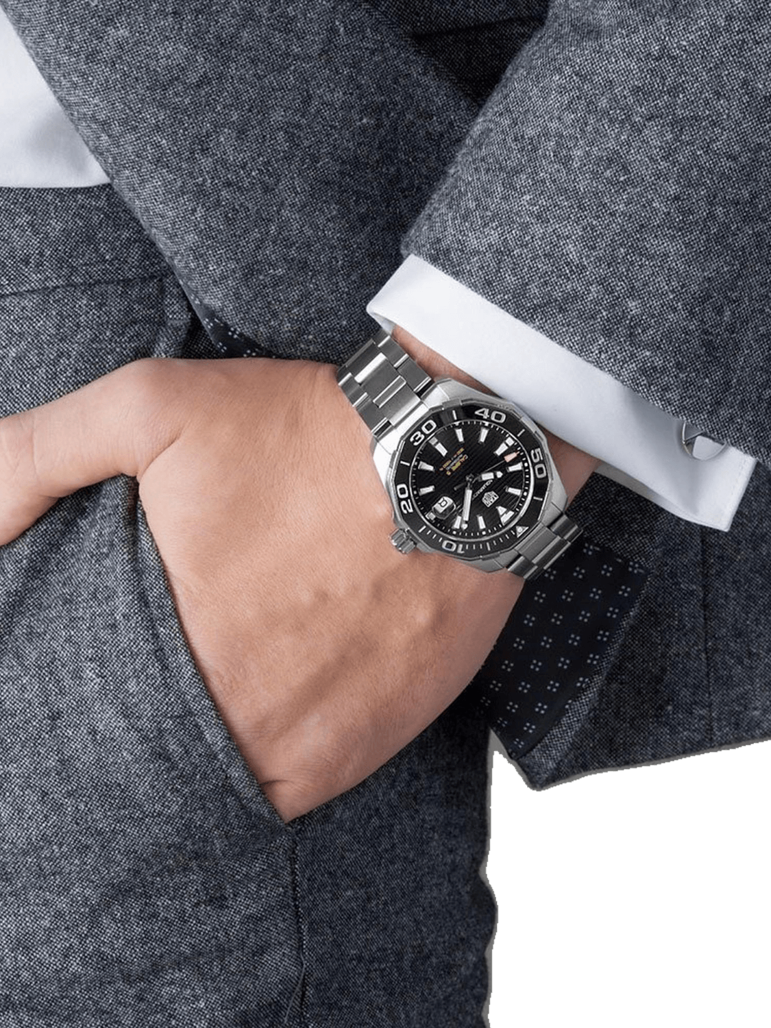 <tc>TAG Heuer</tc> Aquaracer Calibre 5 自動腕錶 43 毫米男士腕錶