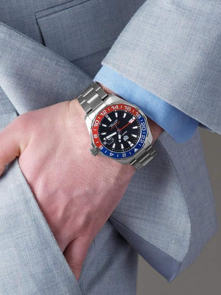 <tc>TAG Heuer</tc> Aquaracer Calibre 7 GMT 自動腕錶 43 毫米男士腕錶