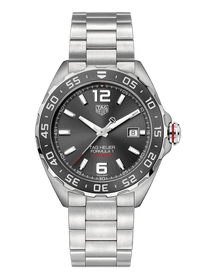 <tc>TAG Heuer</tc> Formula 1 Calibre 5 自動男士灰色鋼計時碼錶 43 毫米腕錶