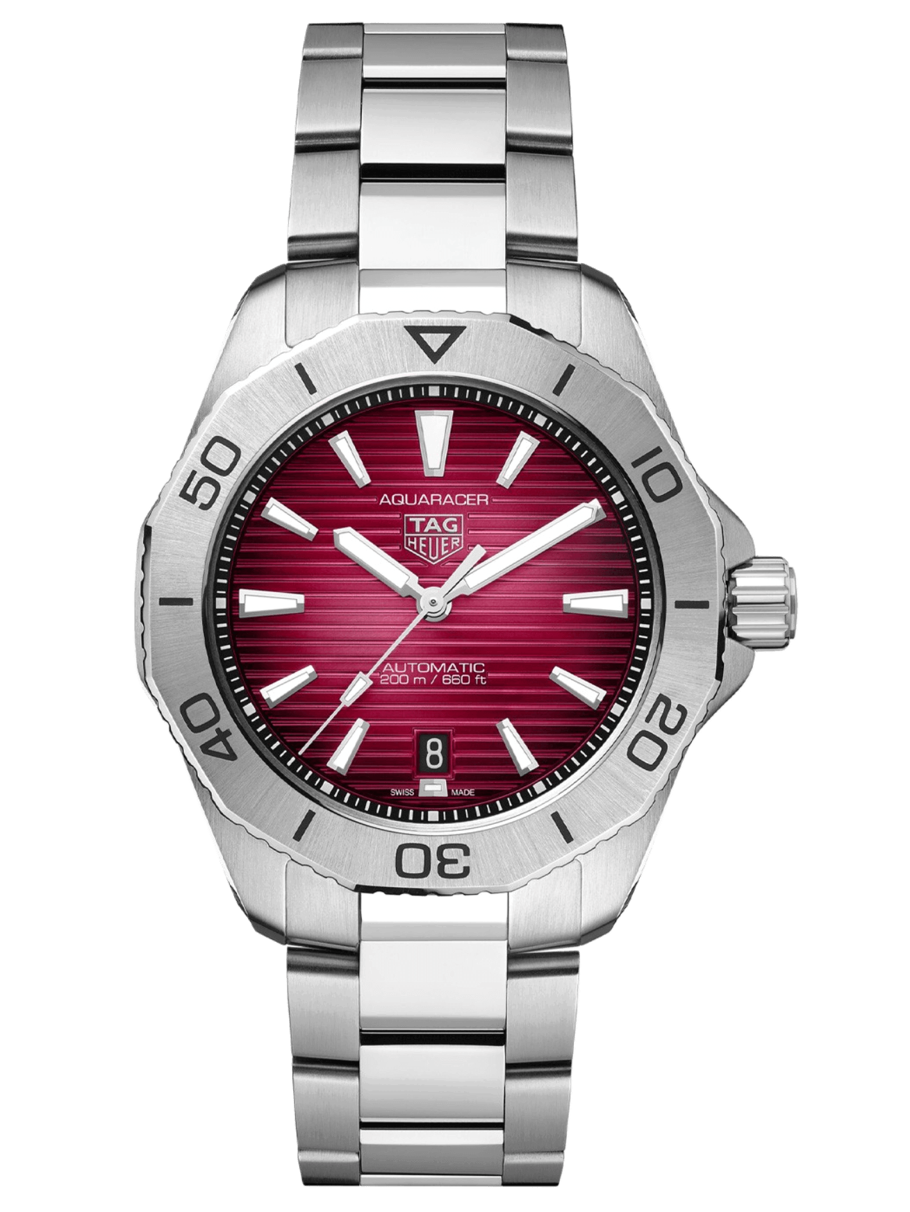 TAG Heuer Aquaracer Professional 200 Date 40mm Red Dial Men's Watch