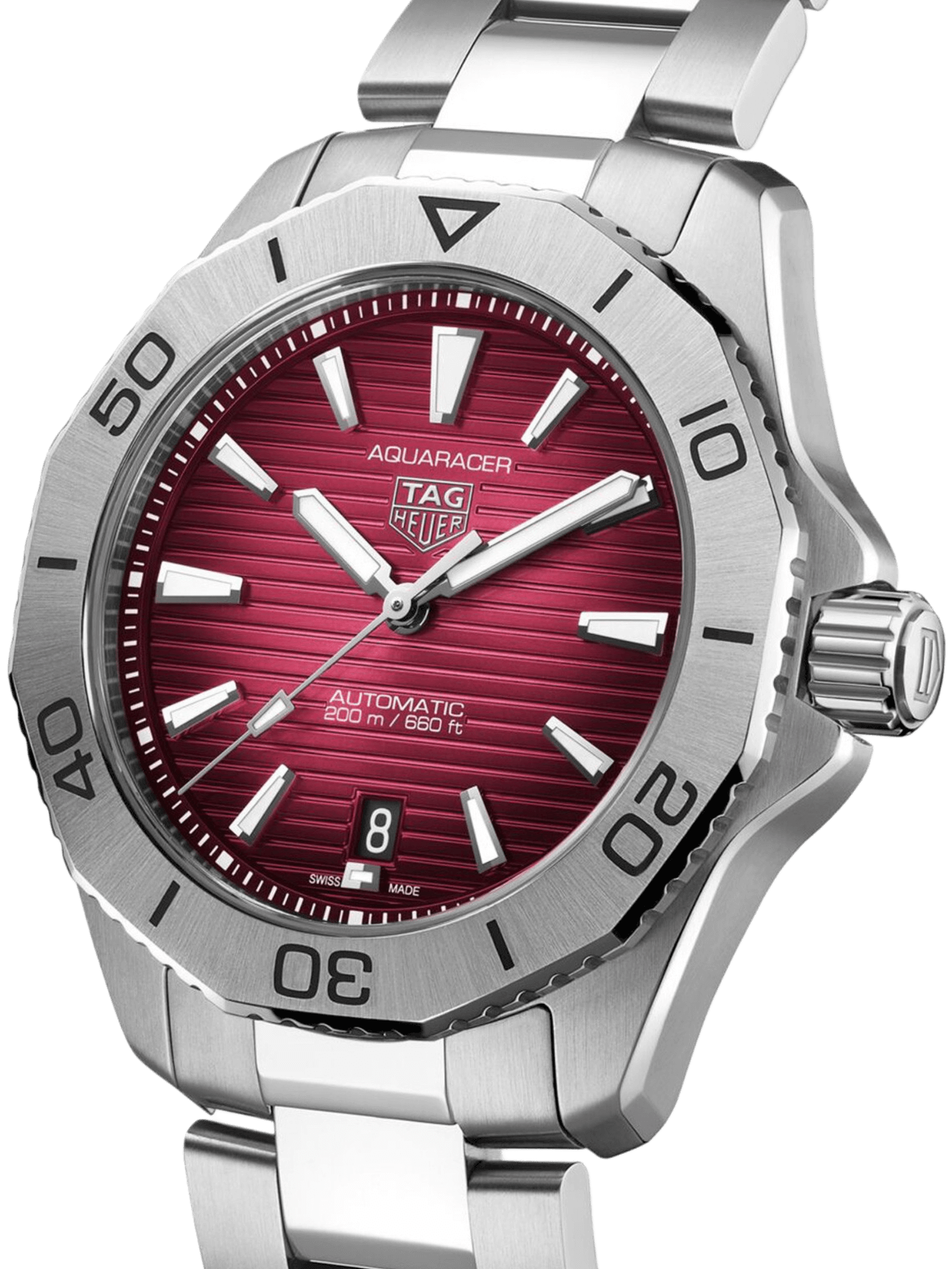 TAG Heuer Aquaracer Professional 200 Date 40mm Red Dial Men's Watch