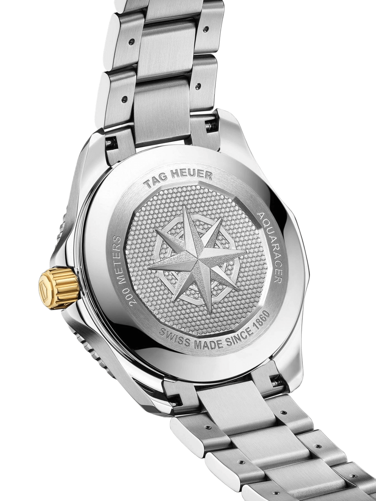 TAG Heuer Aquaracer Professional 200 Date 40mm 18k Gold Blue Dial Men's Watch
