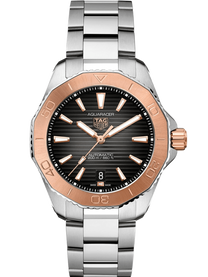 TAG Heuer Aquaracer Professional 200 Date 40mm 18k Rose Gold Black Dial Men's Watch