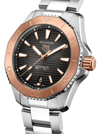 TAG Heuer Aquaracer Professional 200 Date 40mm 18k Rose Gold Black Dial Men's Watch