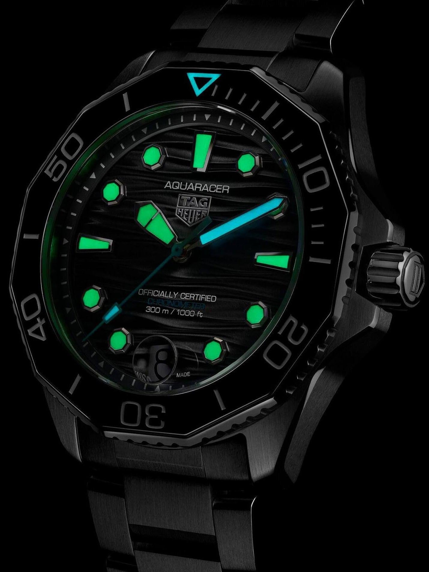 TAG Heuer Aquaracer Professional 300 Date 42mm Black Dial Men's Watch