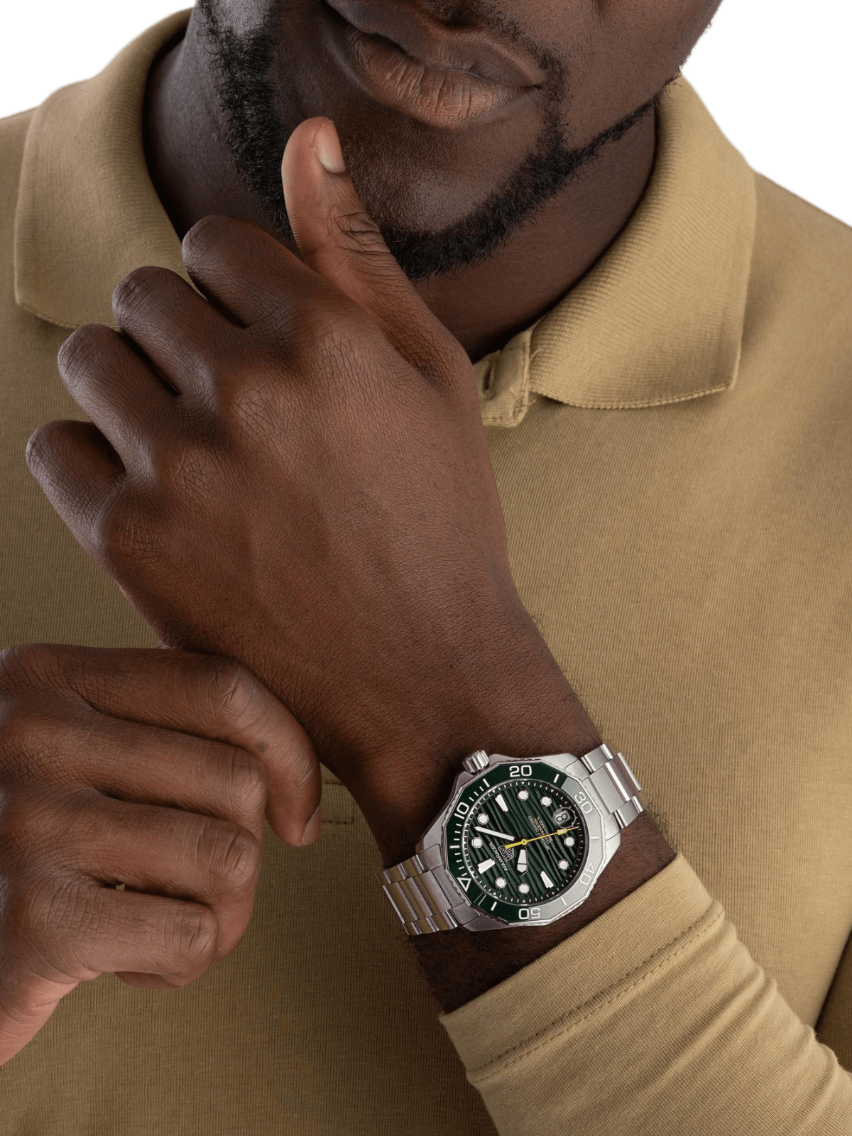 TAG Heuer Aquaracer Professional 300 Date 42mm Green Dial Men's Watch