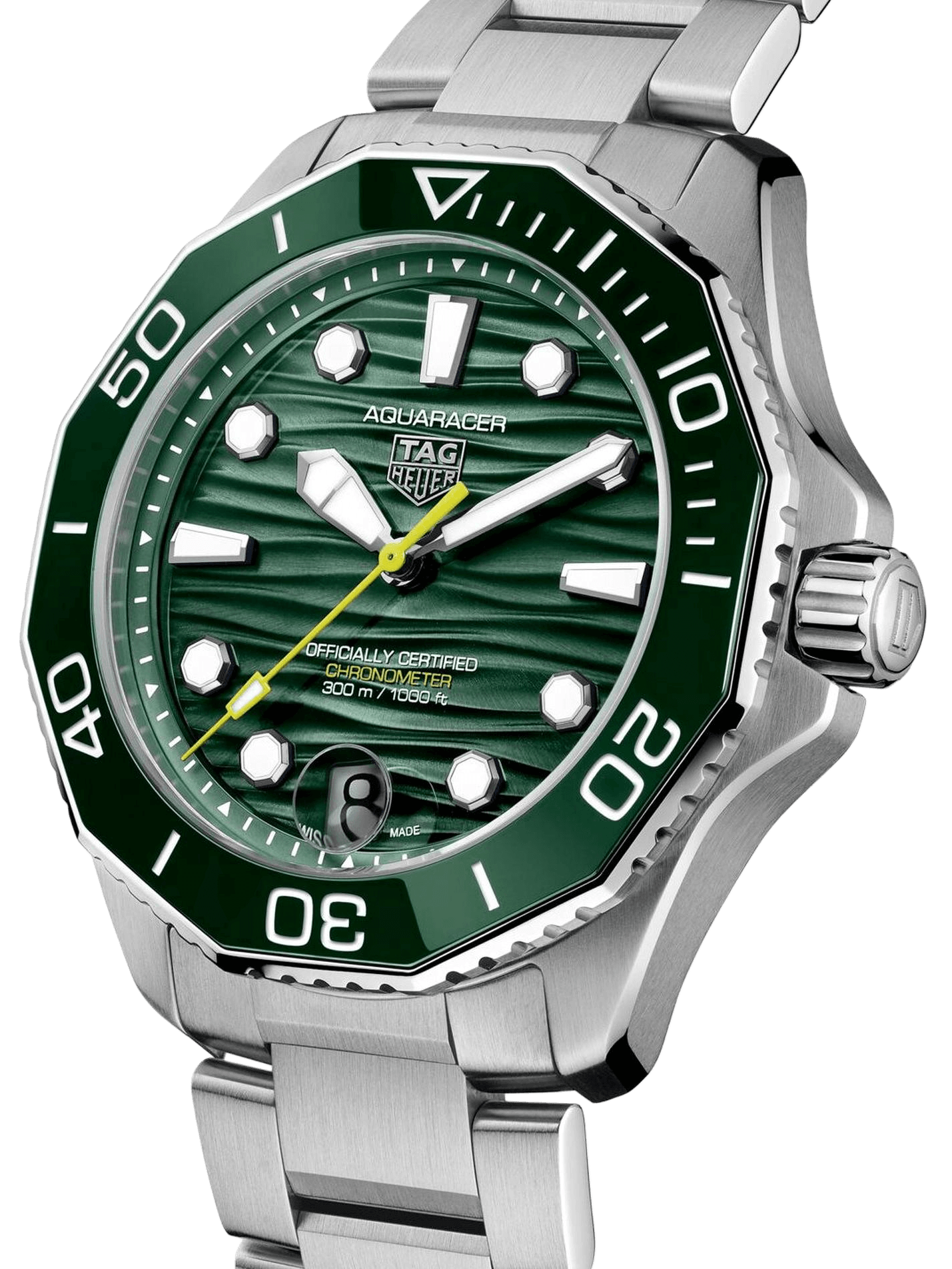 TAG Heuer Aquaracer Professional 300 Date 42mm Green Dial Men's Watch