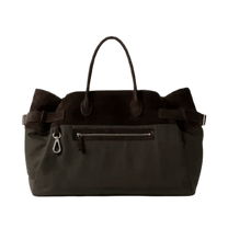 <tc>The Row</tc> Margaux 17 內外扣皮革帆布托特包