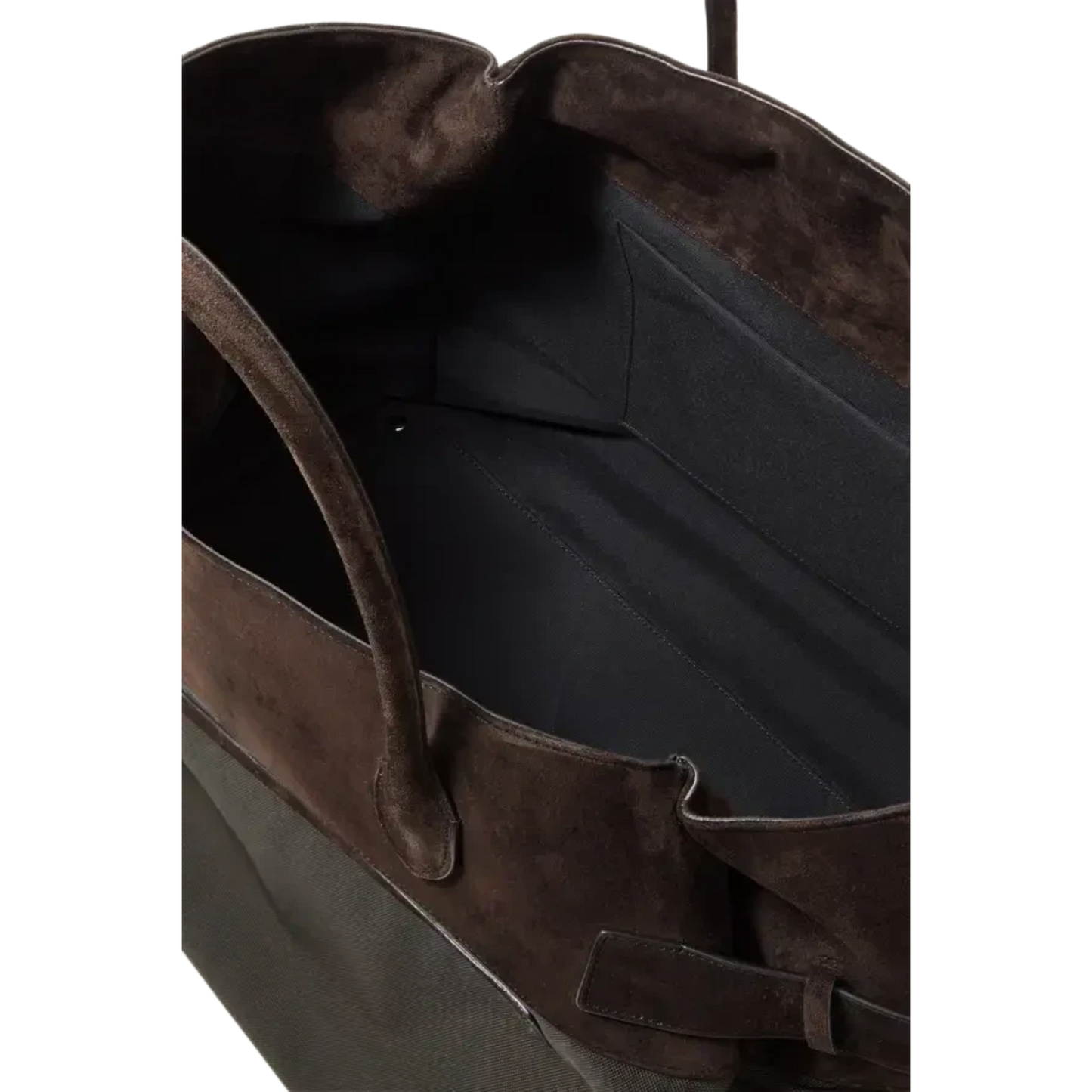 <tc>The Row</tc> Margaux 17 內外扣皮革帆布托特包