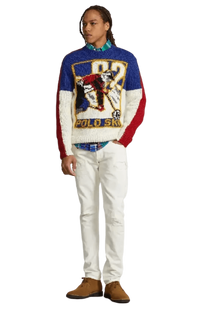 <tc>Ralph Lauren</tc> 男士 Polo 滑雪羊毛混紡毛衣