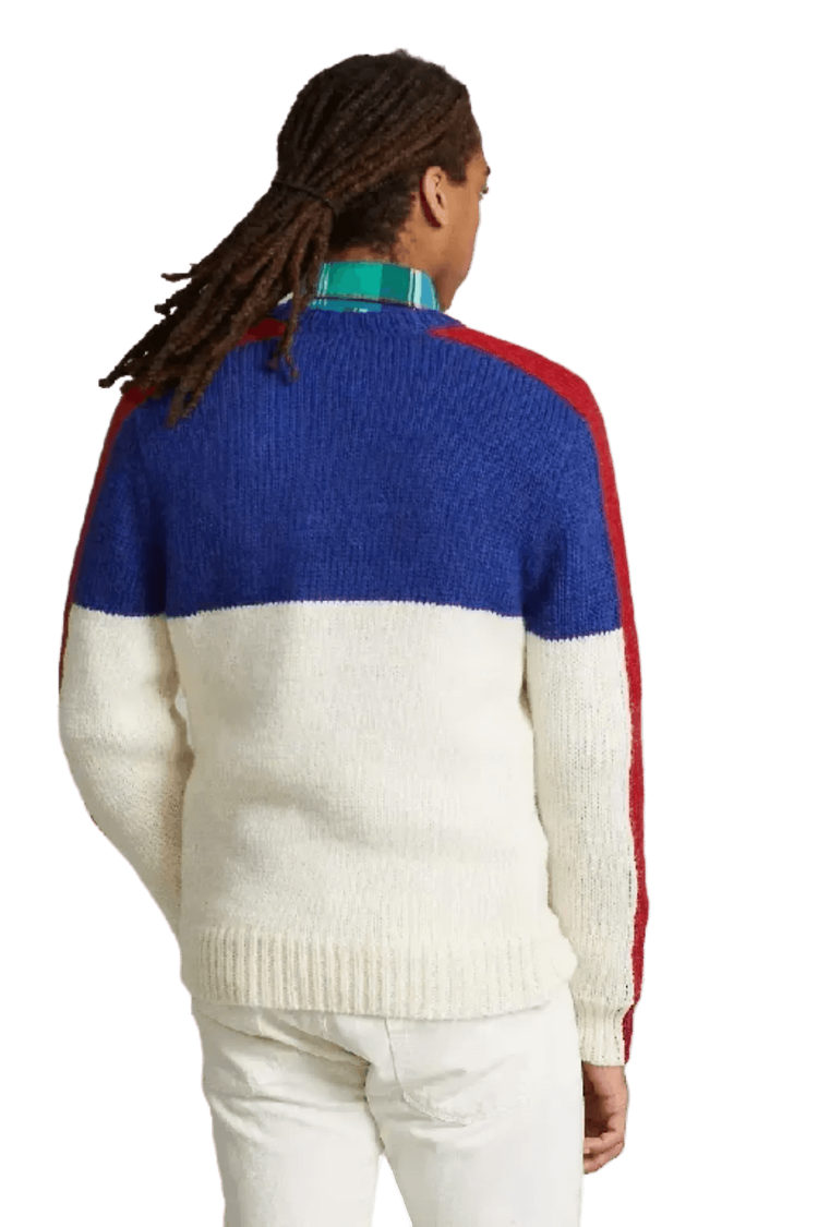 <tc>Ralph Lauren</tc> 男士 Polo 滑雪羊毛混紡毛衣