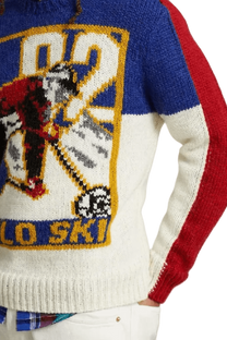 <tc>Ralph Lauren</tc> 男士 Polo 滑雪羊毛混紡毛衣