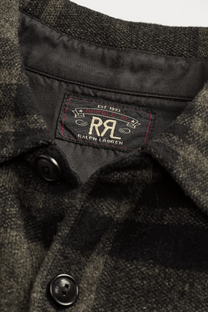 <tc>Ralph Lauren</tc> 男士格子羊毛提花工裝毛衣